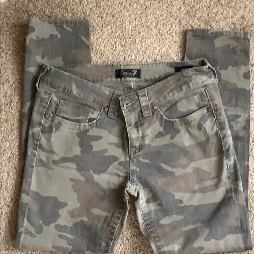 Seven7 camo skinny